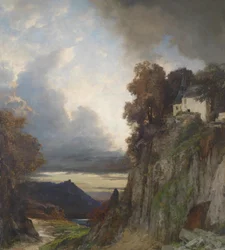 Abendstimmung am Rhein (bei Koblenz)